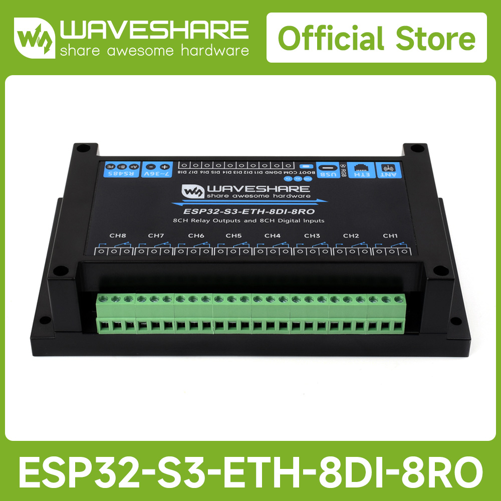 Waveshare Industrial 8-Channel - Esp32 Uart Module ulasan dan harga