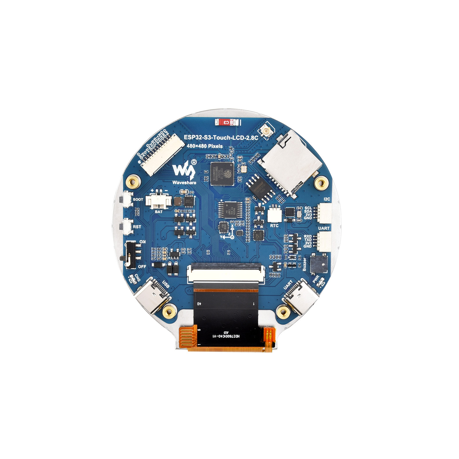 ESP32 ESP32-S3 2.8-inch circul - Esp32 S3 ulasan dan harga